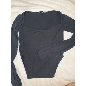 Prettylittlething square neck longsleeve